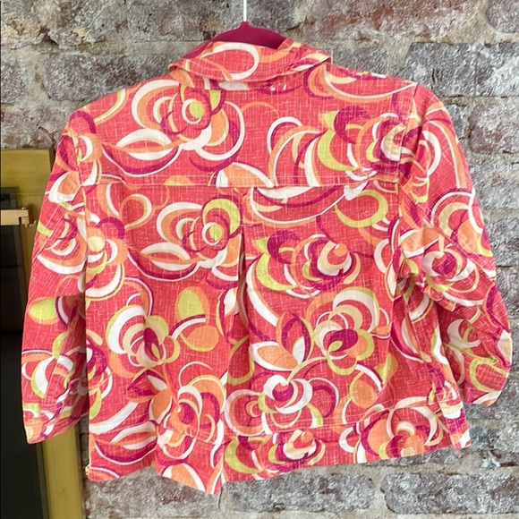 Ruby Road Cropped Button Front Multi ColorJacket - Picture 3 of 10